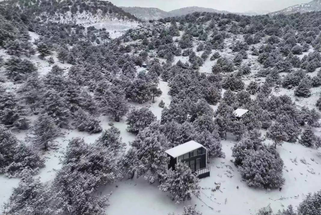 Konya’nın kış güzelliği! Ünlü yayla masalsı manzaralar sunuyor 6